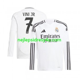 Fotbalový Dres Real Madrid Vinicius Junior 7 Domácí 2024/25 Dlouhý Rukáv